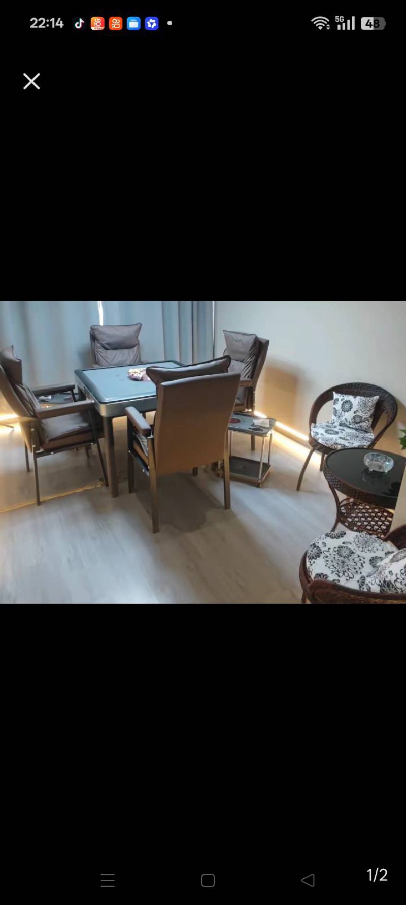 忍痛转让经营中棋牌室，证照齐全，装修完善，麻将机、空调等全套设备完好，老客户多，（第 1 张）