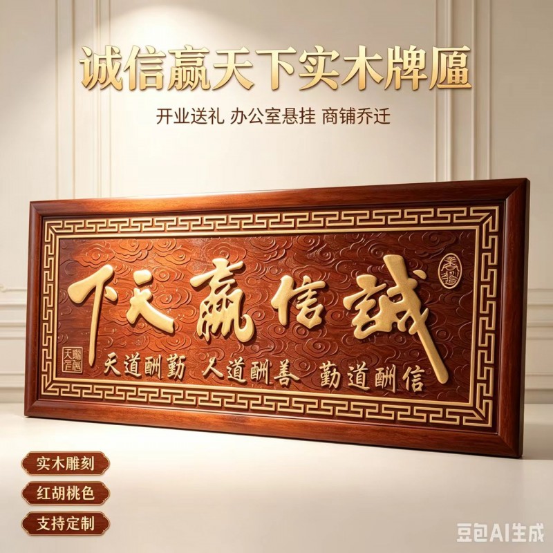 专业实木雕刻加工，各类木雕一站式定制！
实木雕花角花、门头牌匾、实木对联均可定（第 2 张）