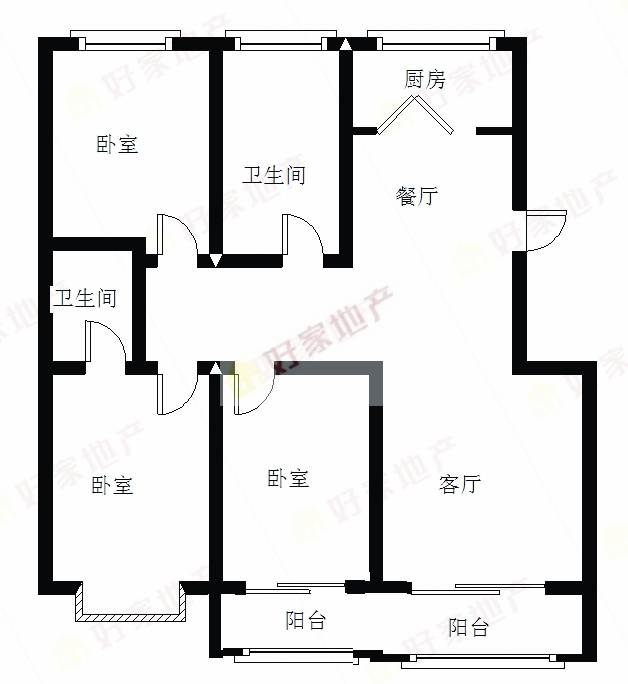 特价捡漏房，水木清华133平电梯房三居双阳台送地下室可分期随时看（第 1 张）