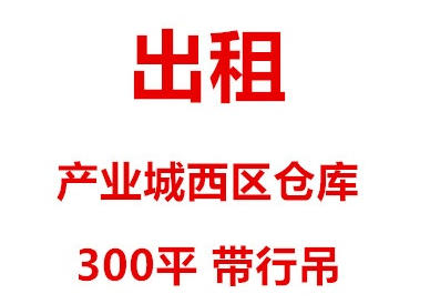 出租产业城西区仓库，面积大学290平米，带行吊（第 1 张）