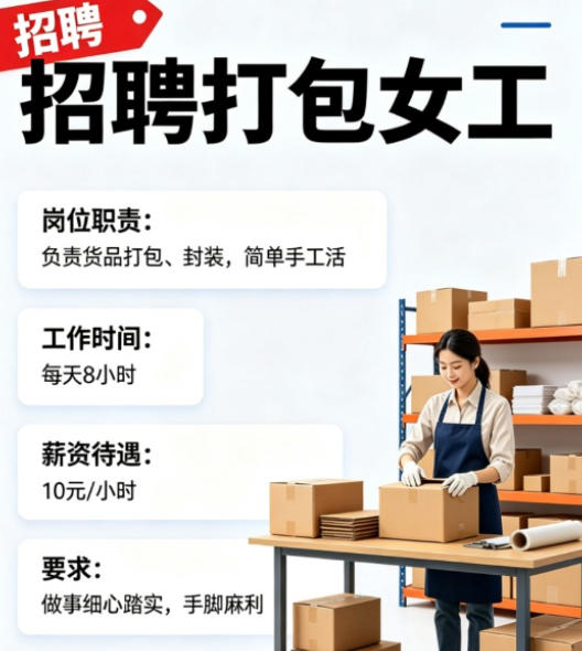 快递打包女工（第 1 张）