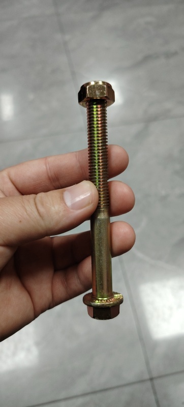 求购10個的螺丝 螺母带防滑的 总长11公分 扣长6公分 14的螺帽 彩镀 有现（第 2 张）