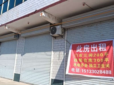 出租门市加仓库，500平左右，适合多种行业，位邻大路，方便大车出入，地址邱县香城（第 1 张）