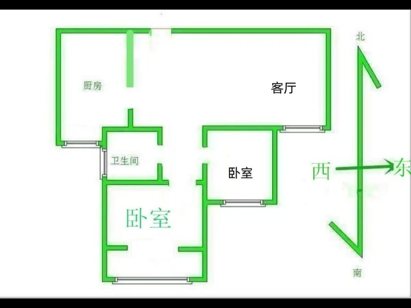 育华中学门口人和小区4楼(电梯楼低楼层) ，空房出租，适合：家教、辅导、陪读、小（第 7 张）