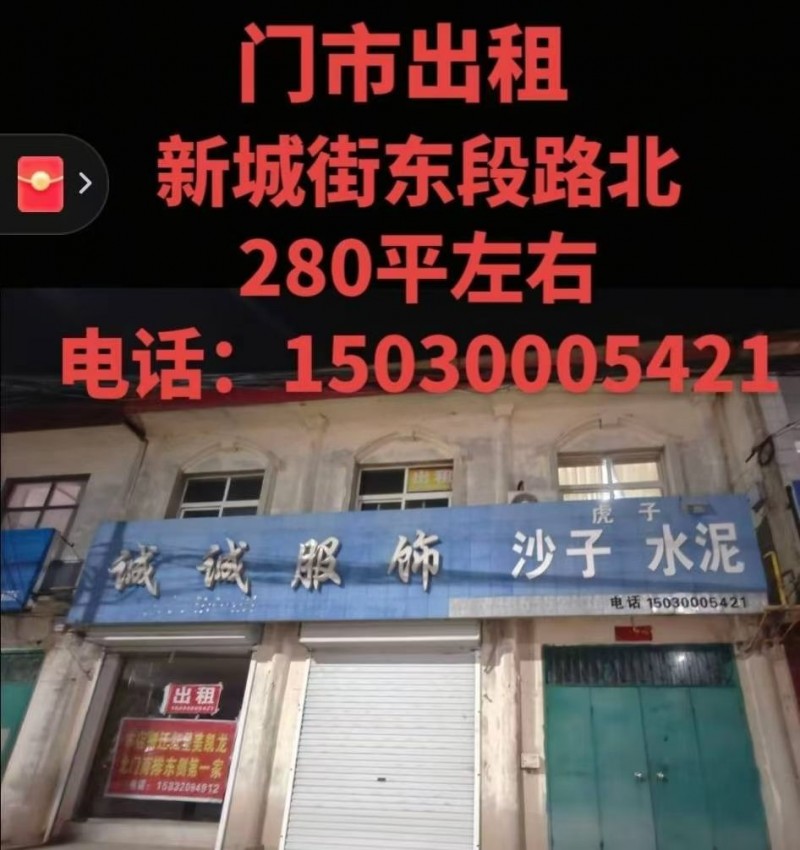门市出租 一楼门市房出租 280平左右（第 1 张）
