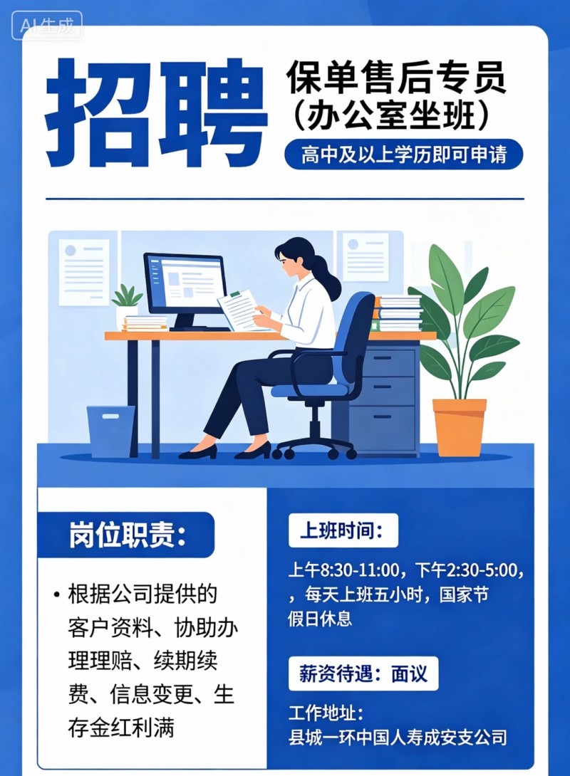 保单售后专员（第 1 张）