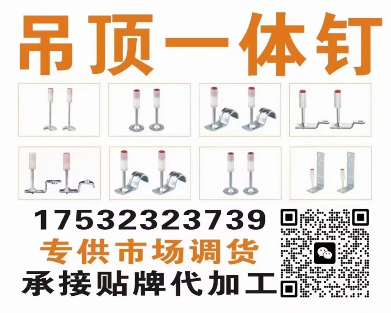 吊顶一体钉
专供市场调货 承接贴牌代加工（第 1 张）