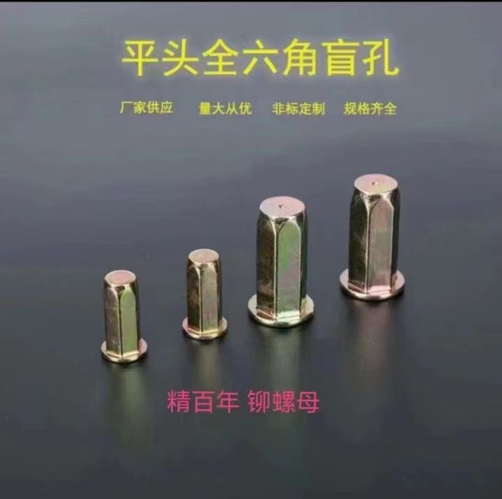 本公司专业生产铆螺母产品，M3-M12全系列，规格齐全，物美价廉。欢迎洽谈（第 1 张）