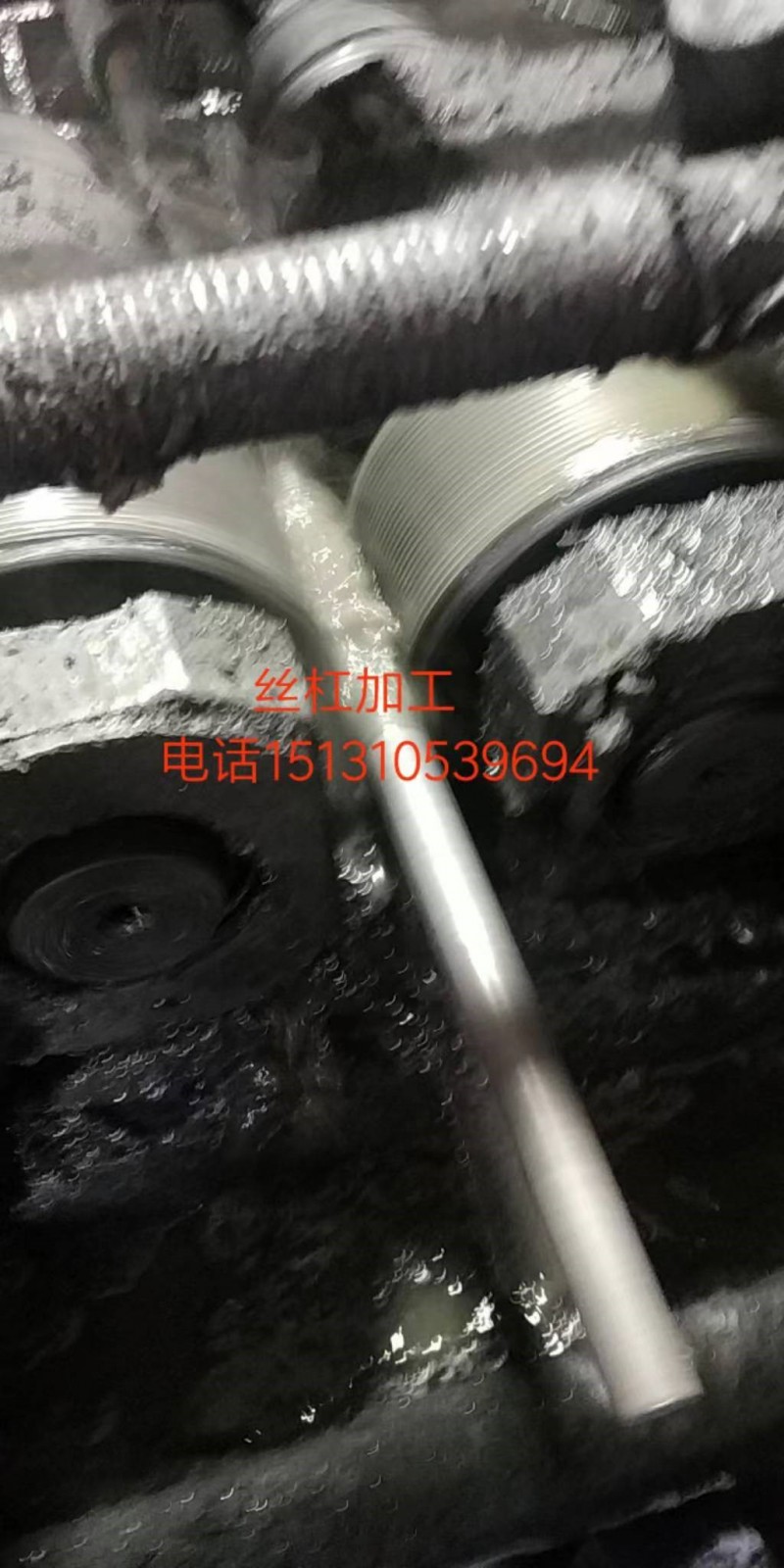 承接各种异形全扣丝加工
丝杠加工，M8--56，国标正反扣。长度100--3米（第 9 张）