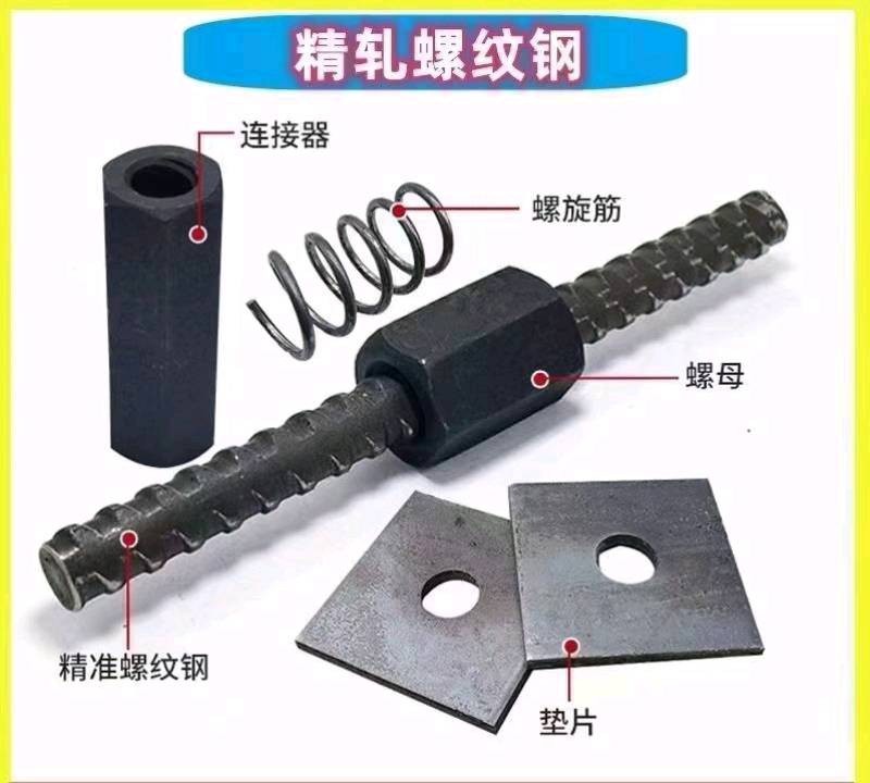 主营：桥梁物资，精轧螺纹钢，对拉杆，精扎螺母，精扎垫板，连接器，螺旋筋及配套锚具（第 1 张）