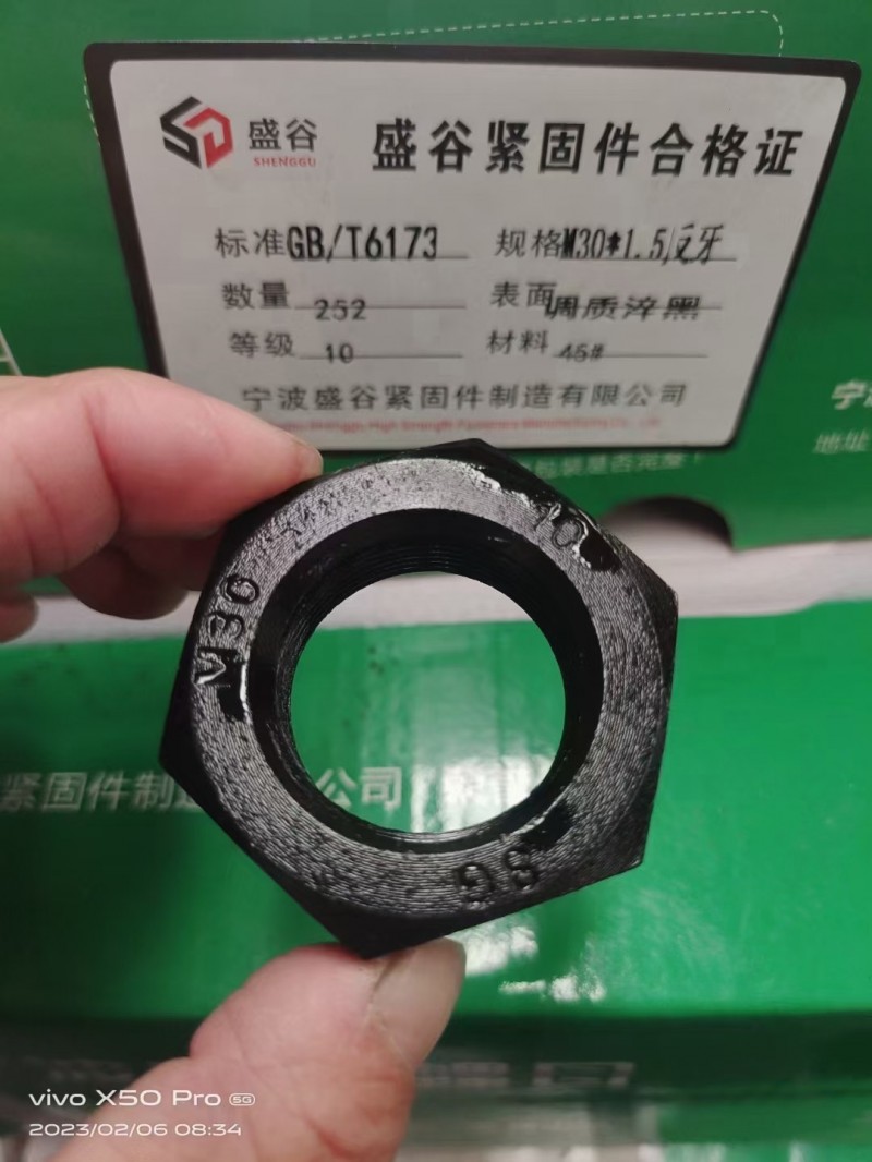 宁波盛谷高强度螺母
现货供应：高强度螺母 薄螺母 加厚螺母 细牙薄螺母 反牙螺（第 5 张）