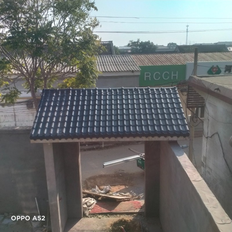 专业安装北京纤维彩瓦彩钢瓦树脂瓦欧式街门雨棚欢迎致电（第 1 张）