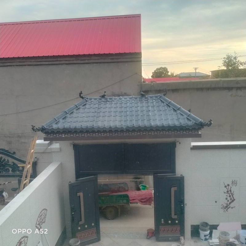 专业安装北京纤维彩瓦彩钢瓦树脂瓦欧式街门雨棚欢迎致电（第 5 张）