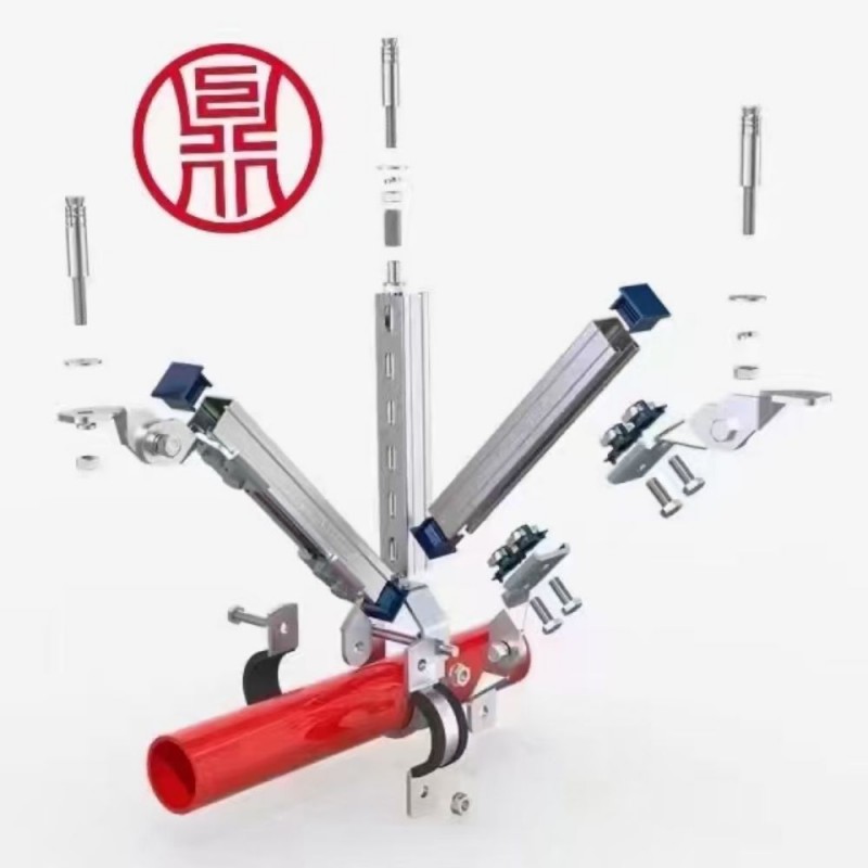 河北邯郸众鼎实体抗震支架厂家，邯郸排名前三企业，资质齐全，发货速度快，质量有保障（第 1 张）