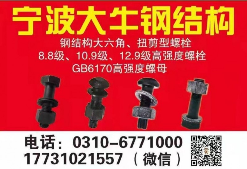 主营产品:钢结构大六角、扭剪型螺栓8.8级、10.9级、12.9级高强度螺栓、G（第 1 张）