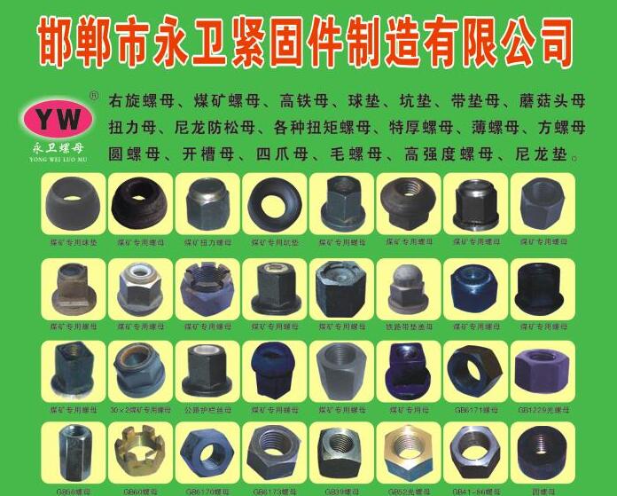 主营产品:煤矿专用螺母、锚杆专用螺母、工矿铁路专用螺母、地脚丝专用螺母、中空锚杆（第 1 张）