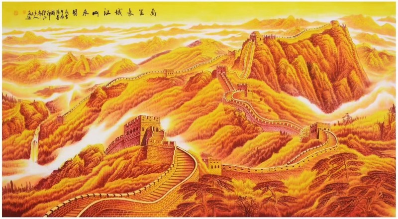 画家【张月岗】国画山水
97✖️180cm，16平尺。
收藏级别珍品力作，万（第 1 张）