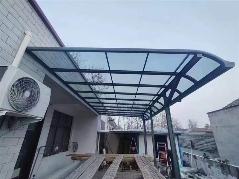 林涛欧式雨棚 露台棚 庭院车棚 邯郸本地源头厂家批发制作安装（第 4 张）