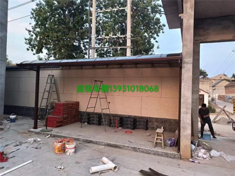 林涛欧式雨棚 露台棚 庭院车棚 邯郸本地源头厂家批发制作安装（第 6 张）