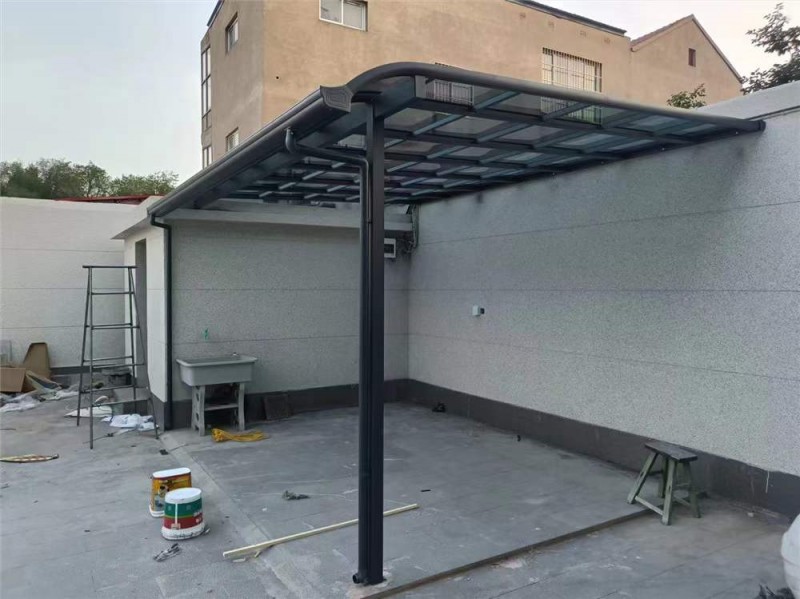 林涛欧式雨棚 露台棚 庭院车棚 邯郸本地源头厂家批发制作安装（第 8 张）