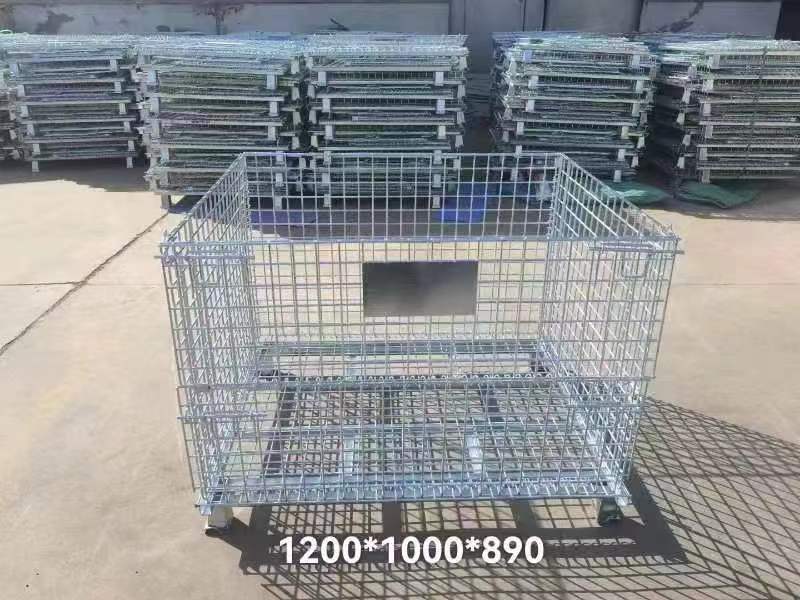 公司专业生产:仓储笼、货架层网、物流台车、重型仓储笼、铁皮箱、防爬刺钉、托盘、丝（第 1 张）