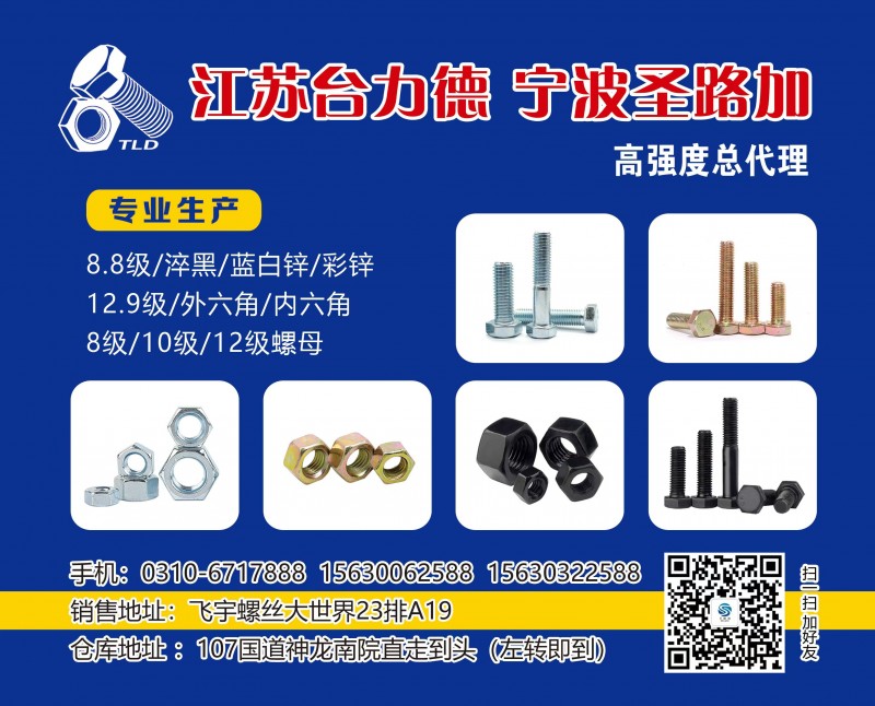 台力德高强度  镀蓝自 镀彩
主营:8.8级外六角 8级螺母 8.8级镀锌 兰（第 1 张）