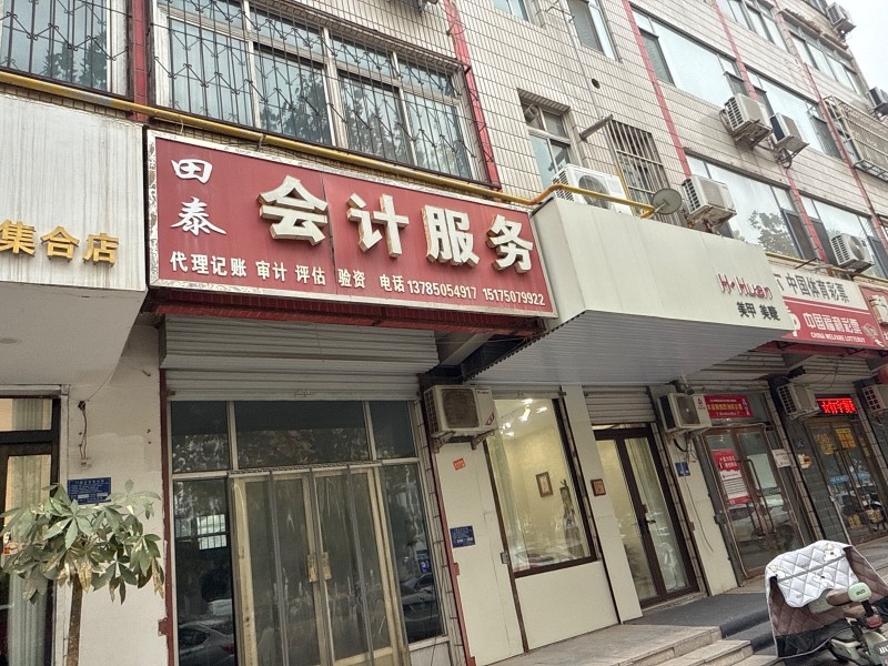 田泰   会计服务：   代理记账 审计 评估 验资 地址：永年区临洺关镇新洺路（第 1 张）