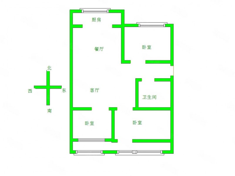翔宇家园 120平50万能贷款 迎宾大道小区大产权可贷款120平50万步梯顶楼（第 1 张）