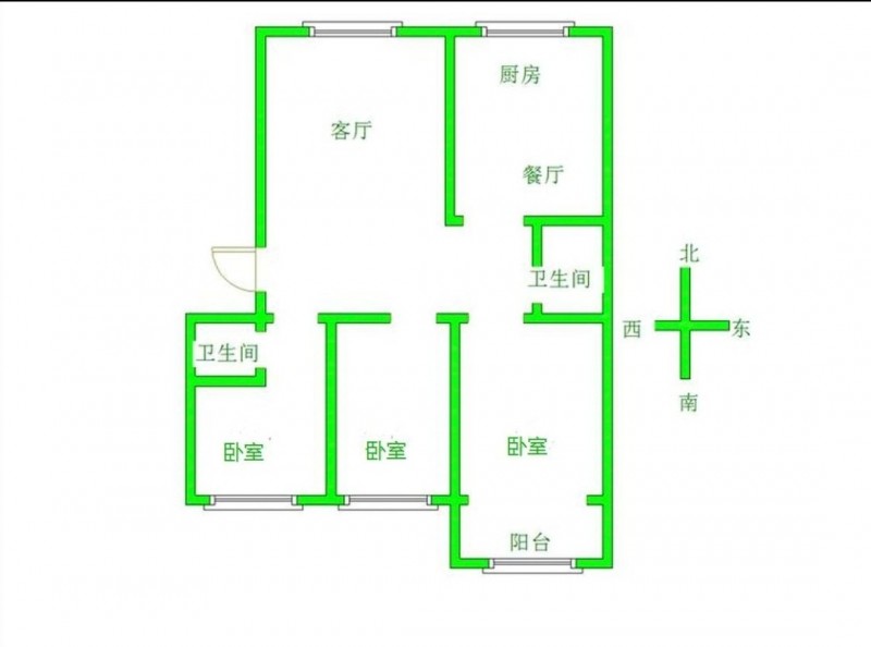 出售东召庄住宅小区5层三室两厅两卫送6层
6层一室一厅一厨一卫一小院
电话，（第 5 张）