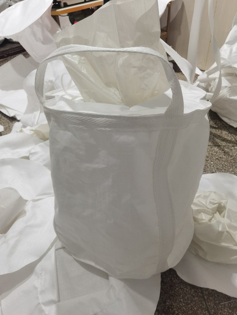 出售钢球吨袋，直径70cm，高70cm，两吊带，一围带，上进料口，十字兜底，双层（第 1 张）