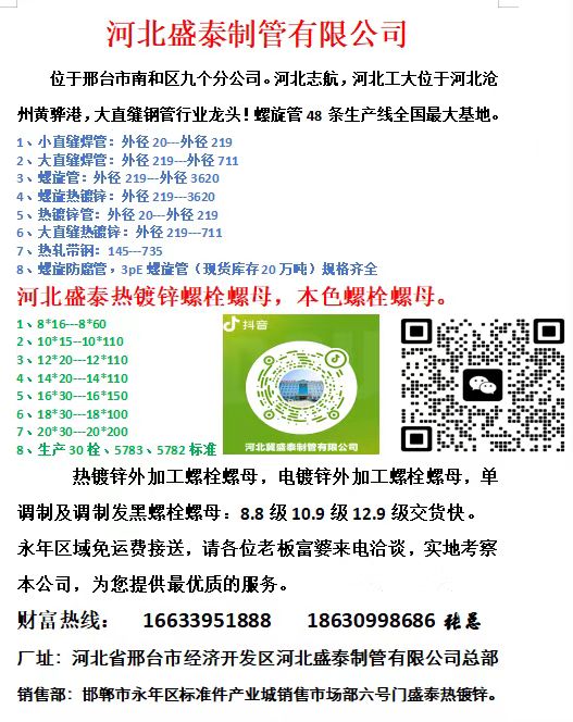 主营热镀锌螺栓螺母，电镀锌螺栓螺母，单调制螺栓螺母，发黑
螺栓螺母，高强度螺栓（第 1 张）