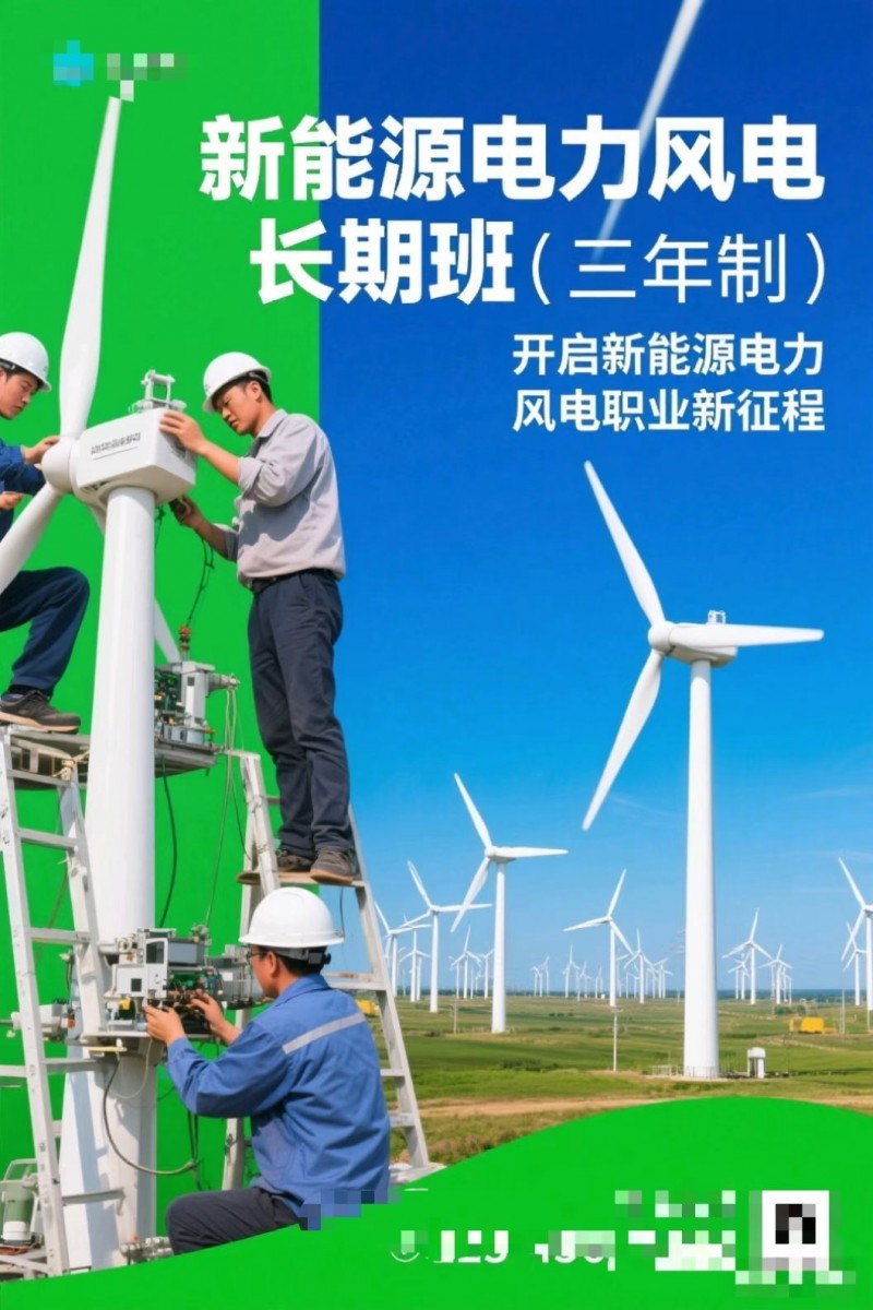 **️驭风而行，职掌未来——新能源风电运维人才培训+就业计划正式启动！**
*（第 6 张）