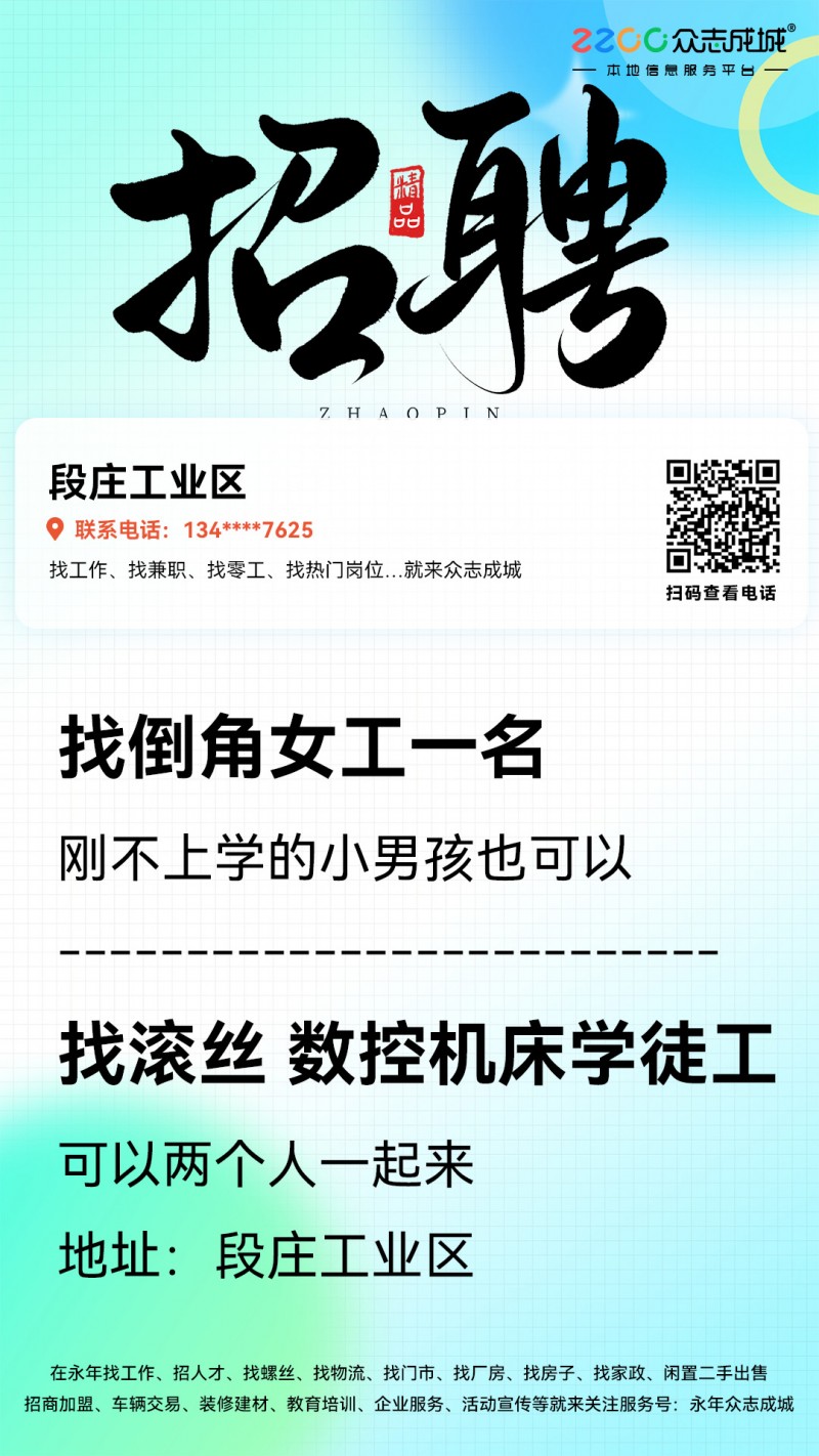 滚丝 数控机床学徒工（第 1 张）