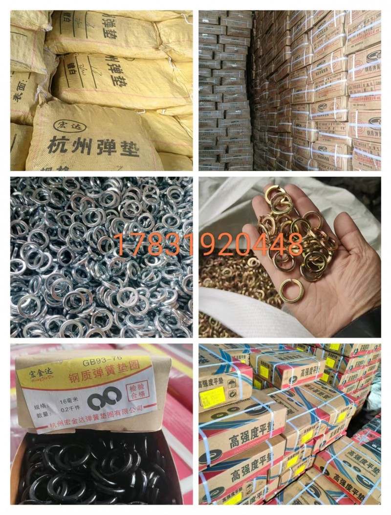 杭州弹垫93-76 93-87 7244 德标镀白，镀彩，发黑；高强度平垫，热镀（第 1 张）