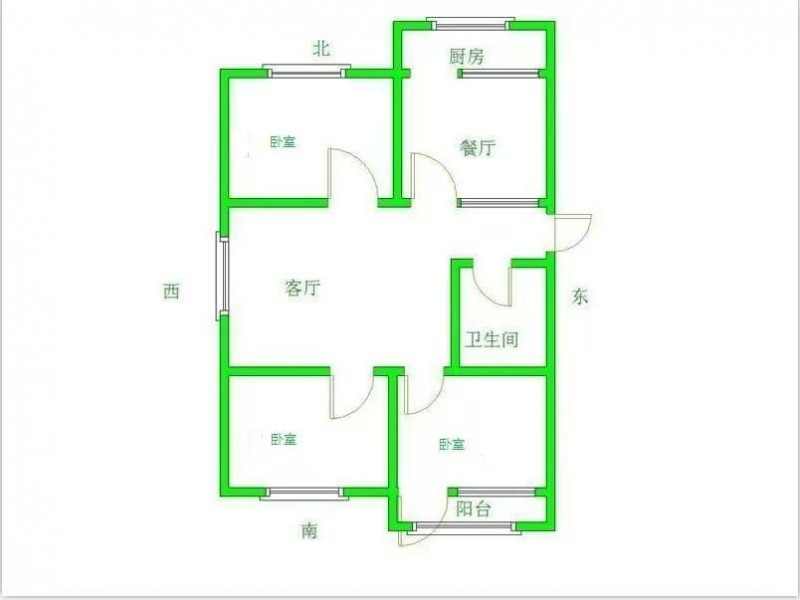 飞宇花园（北区），房租对外出租，水电气齐全，拎包入住。（第 1 张）