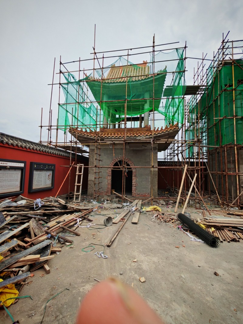 屋顶挂瓦施工队伍，专业施工队伍，承接平改坡，寺庙修建。（第 7 张）