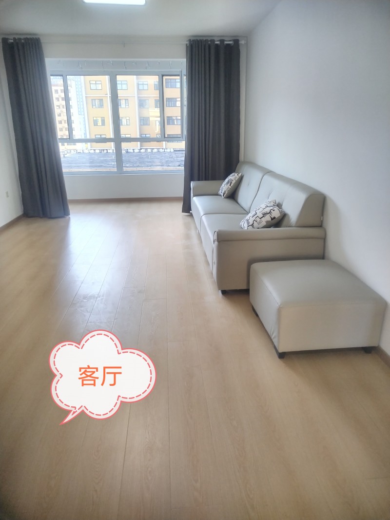 本人在理想城有125平单元楼，首次对外出租，三室两厅两卫，家电齐全，拎包入住，同（第 1 张）