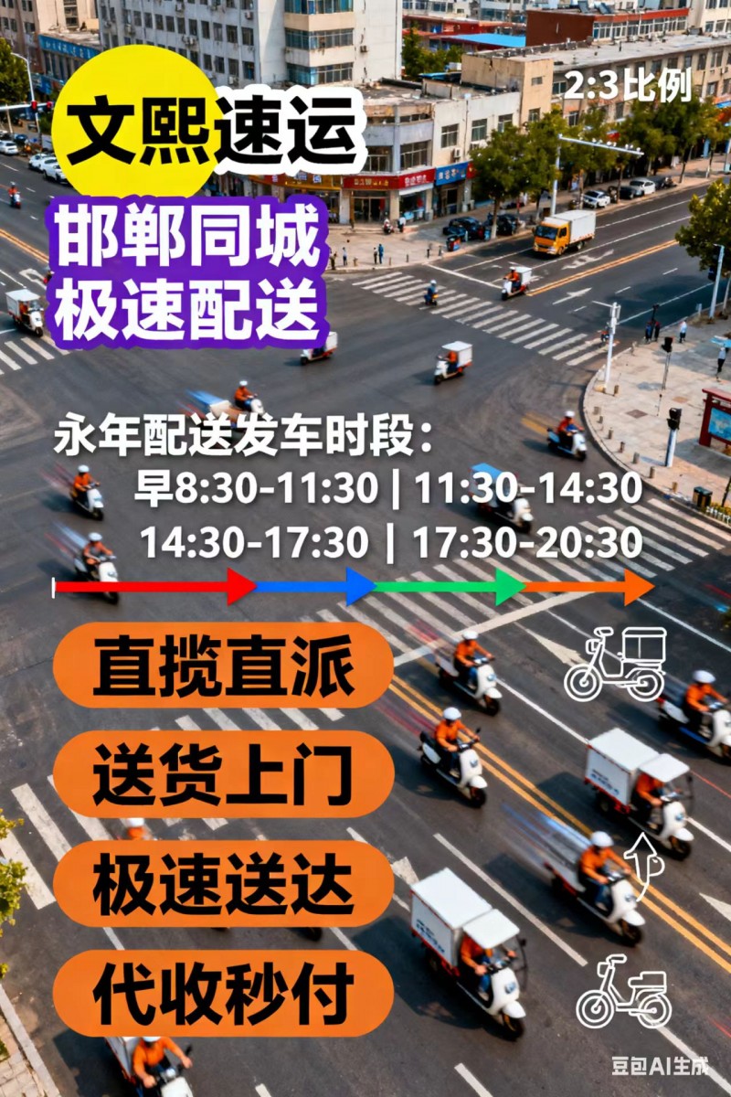 文熙速运·邯郸同城急送强势入驻永年！！！   直揽直派 | 送货上门 | 极速送（第 1 张）
