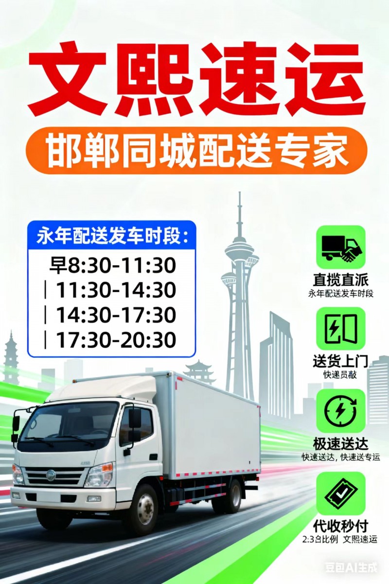 文熙速运·邯郸同城急送强势入驻永年！！！   直揽直派 | 送货上门 | 极速送（第 2 张）