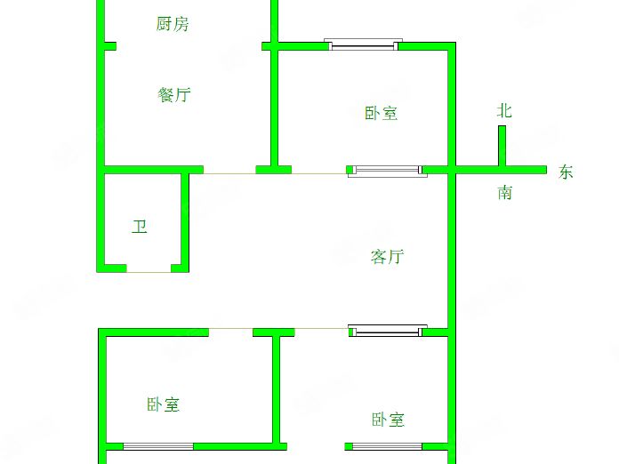 金帝小区 黄金地段142㎡大三房 温馨宜居 交通枢纽 拎包入住！
诚心出租金帝（第 2 张）