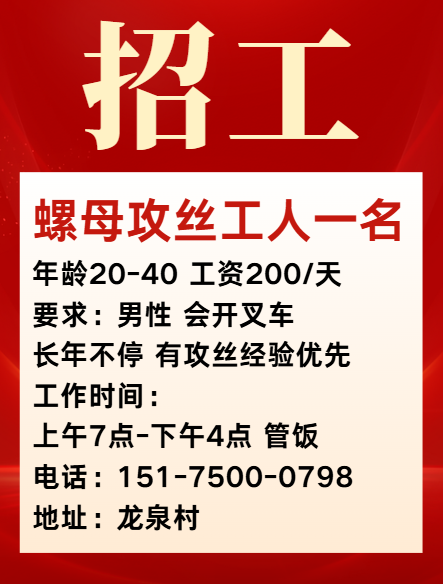 螺母攻丝工人（第 1 张）