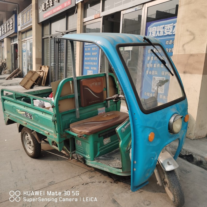金彭电动车，电瓶刚换半年，车兜1.6米，载重一吨，1400低价处理！可以小刀（第 2 张）