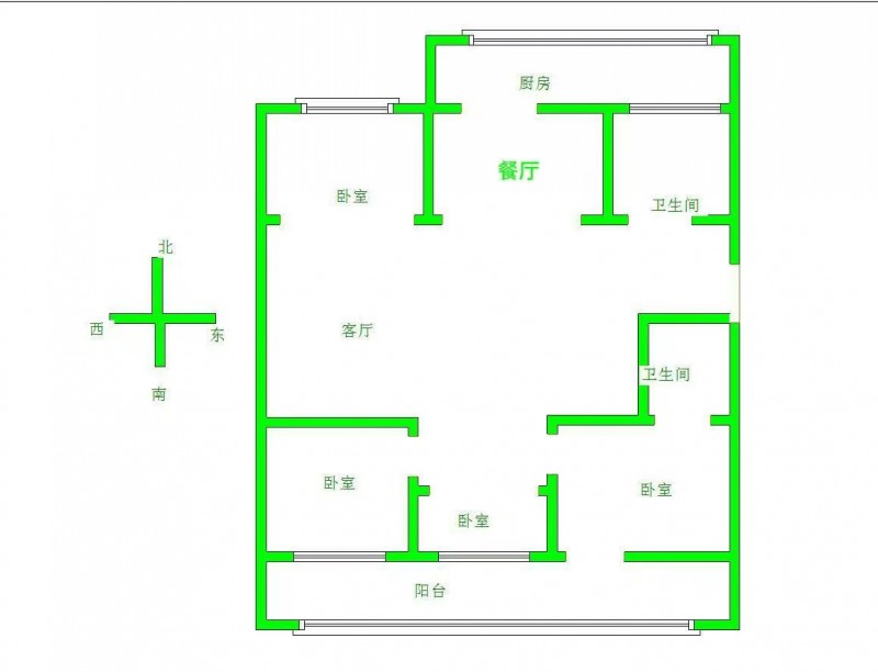 二实五实学区房，名园平安小区步梯2楼，145平大四居户型方正，再送5平方，送小房（第 1 张）