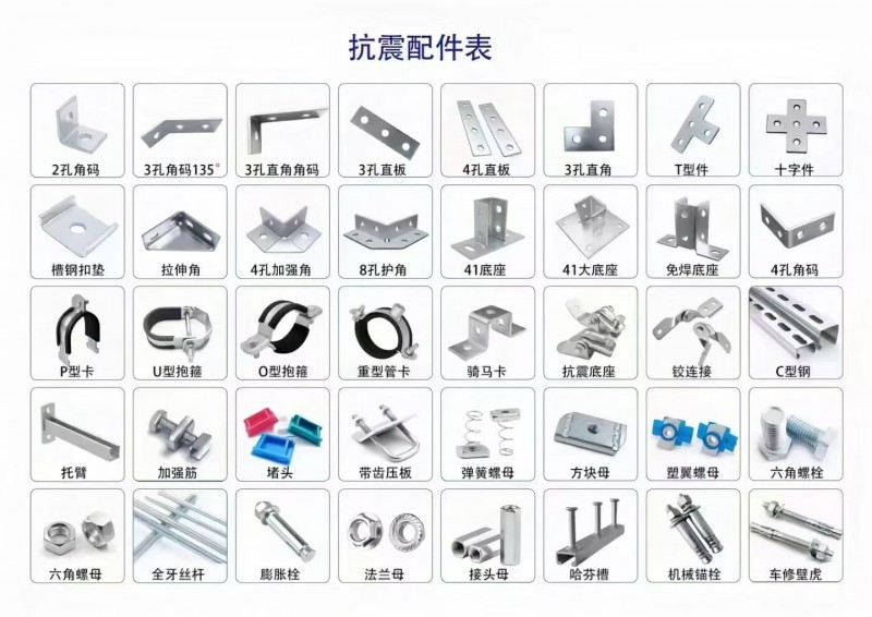 抗震配件专业户【专供市场】
 
老虎卡铸铁老虎卡铁皮老虎卡P型卡P型管卡铰链（第 1 张）