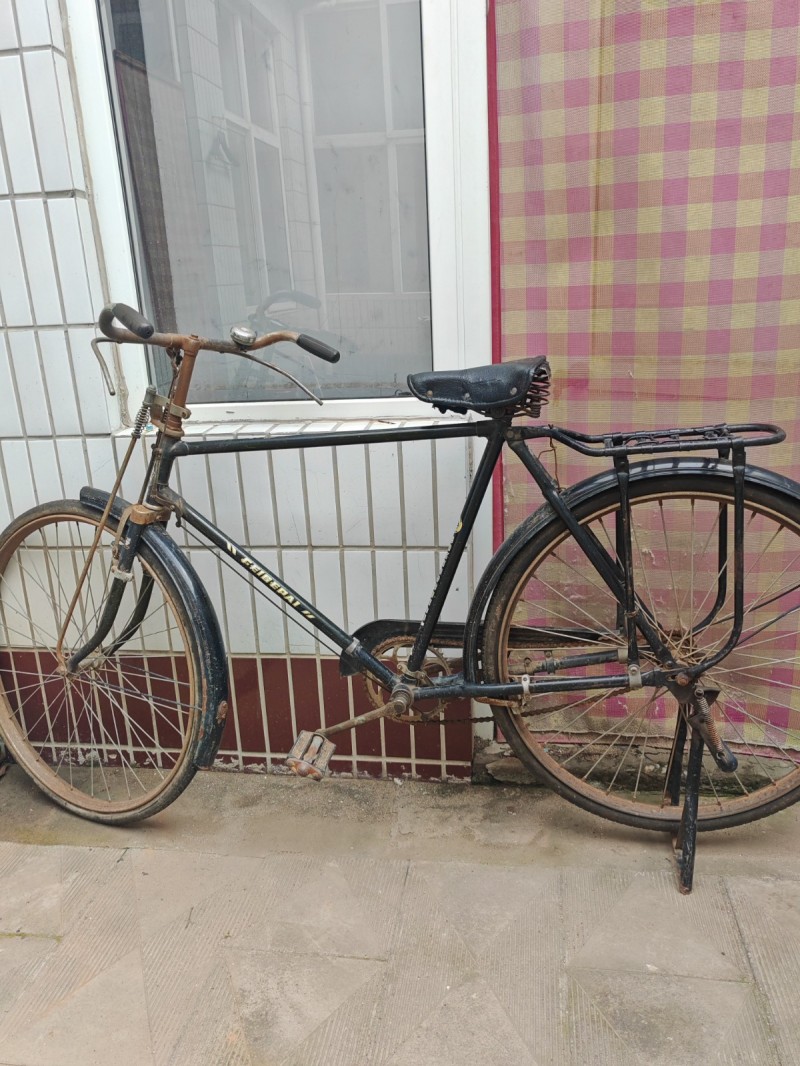 老式情怀经典款二八大杠自行车，正常骑行（第 2 张）